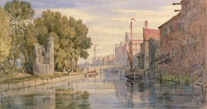 La Rivière à Carrow avec la Tour du Diable, 1874